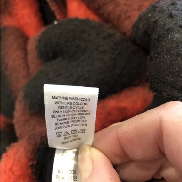 Koolaburra by UGG Women's XL Thick Fleece Pull-over Red/Black Plaid Mock Neck - Picture 11 of 13